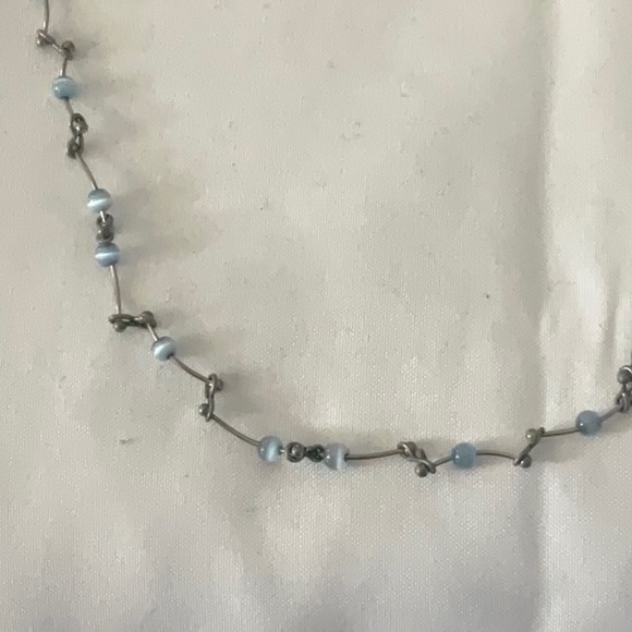 Icing Blue Bead Choker - Picture 2 of 4